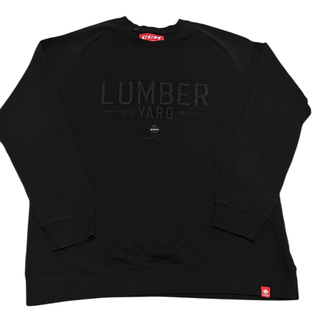 CCM Hockey Vintage Men’s Crewneck Sweatshirt Lumber Yard ESTD. 1889 Rare‎ XL